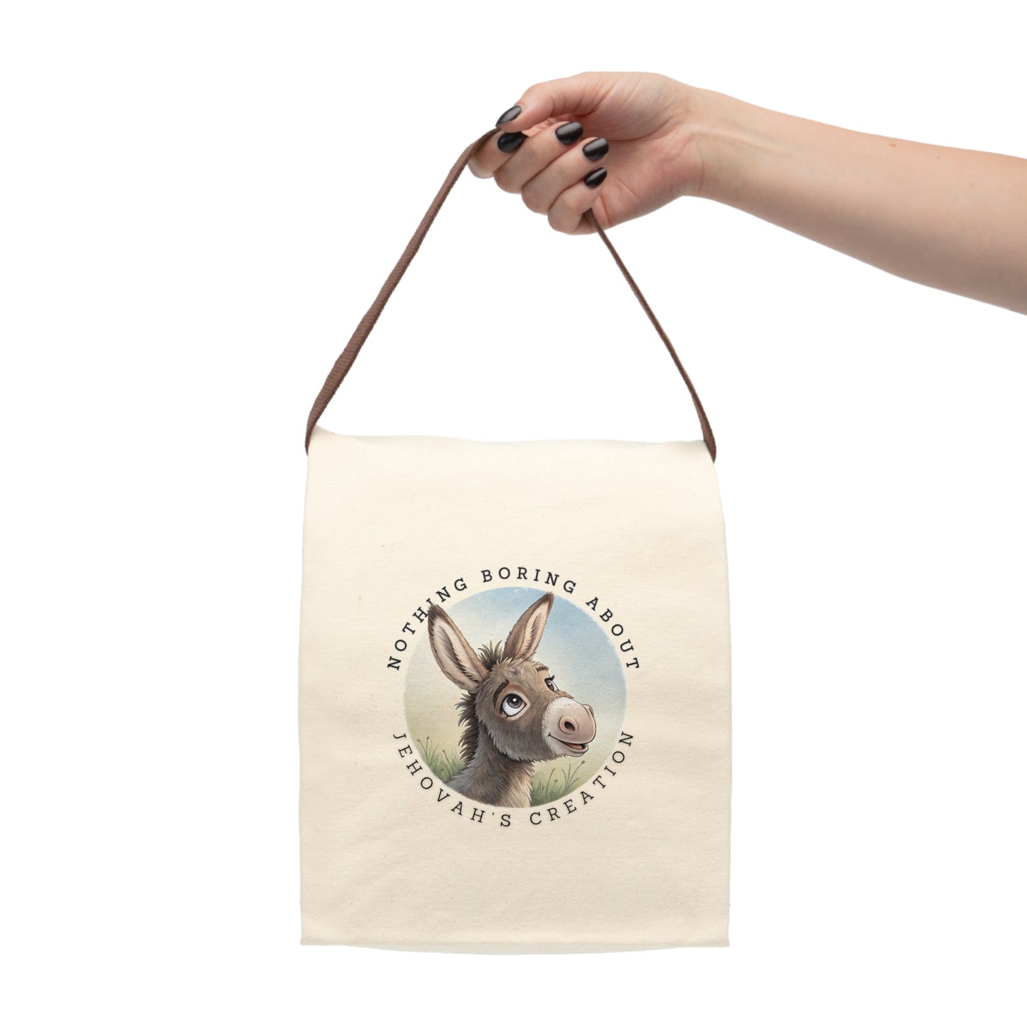 Choncho the Donkey Canvas Lunch Bag
