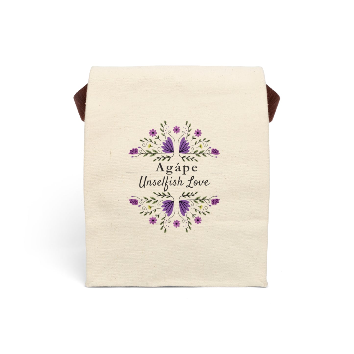 Agape Love Canvas Lunch Bag - Fruitage of the Spirit Design