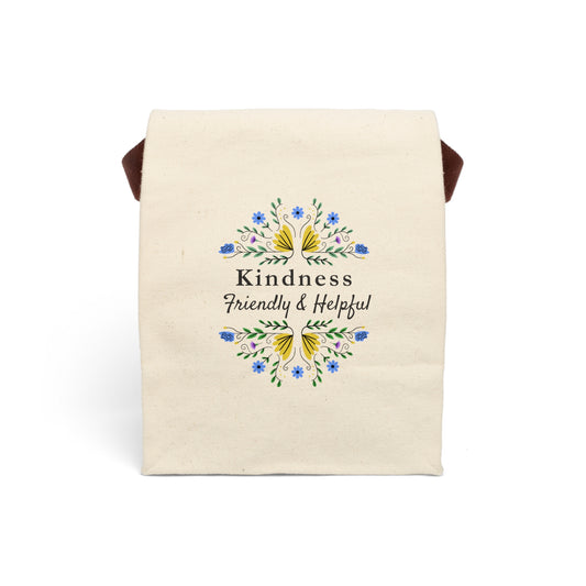 Kindness Canvas Lunch Bag - Fruitage of the Spirit Design