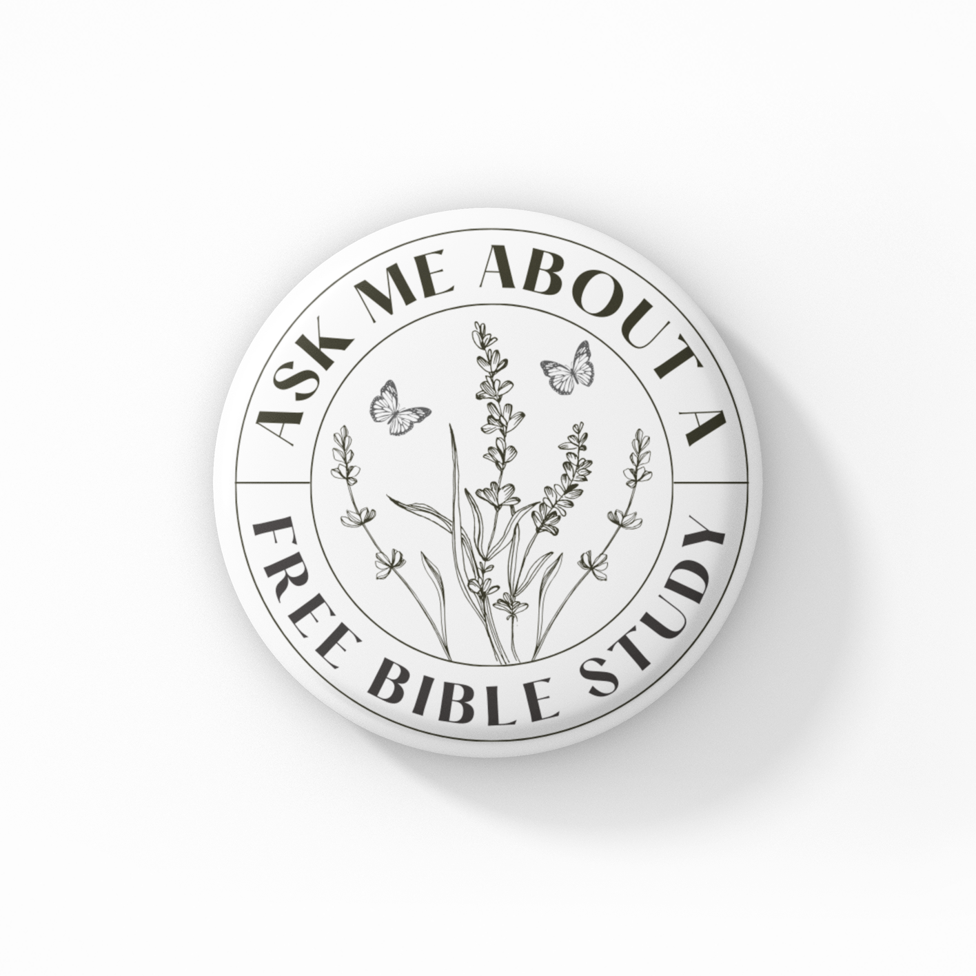 Spring Flowers Button Pin