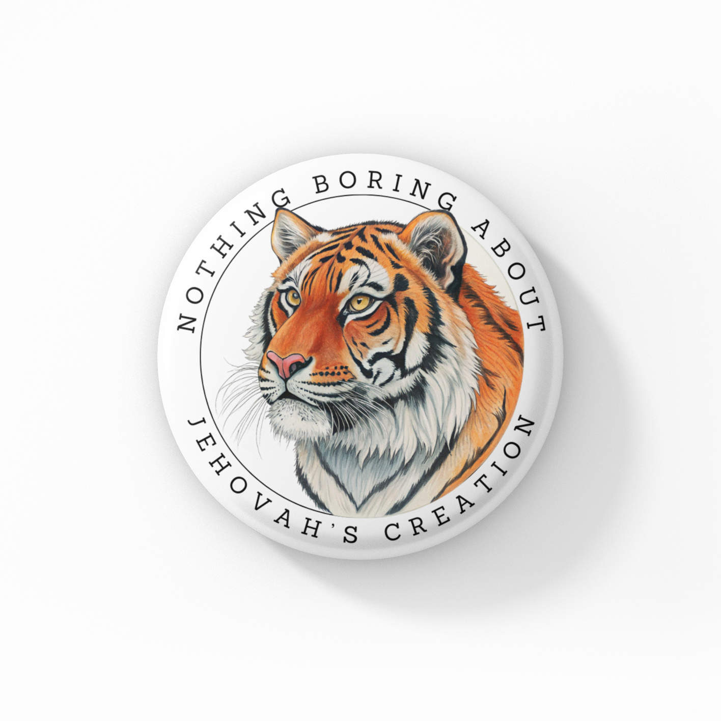 Zara the Tiger - Button Pin