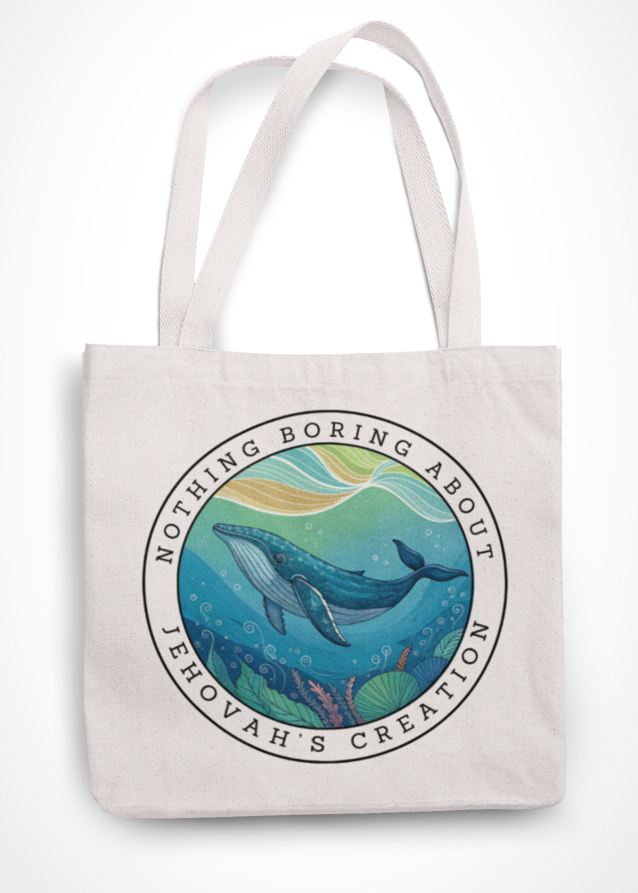 Serenity the Whale Canvas Tote
