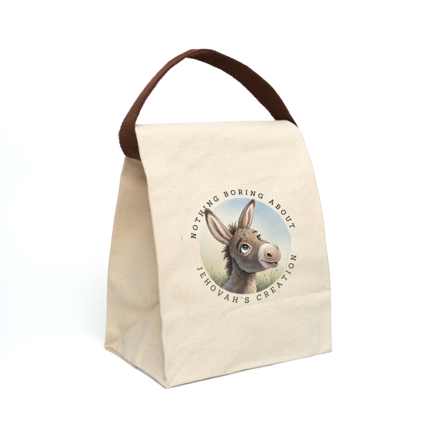 Choncho the Donkey Canvas Lunch Bag