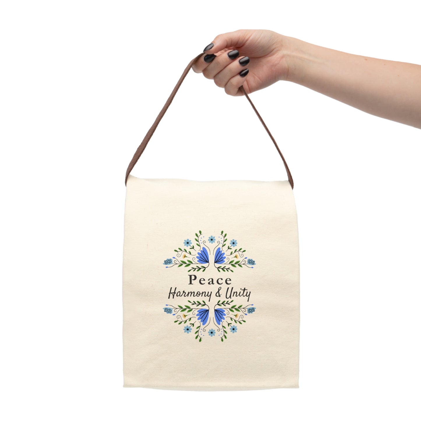 Peace Canvas Lunch Bag - Fruitage of the Spirit Design