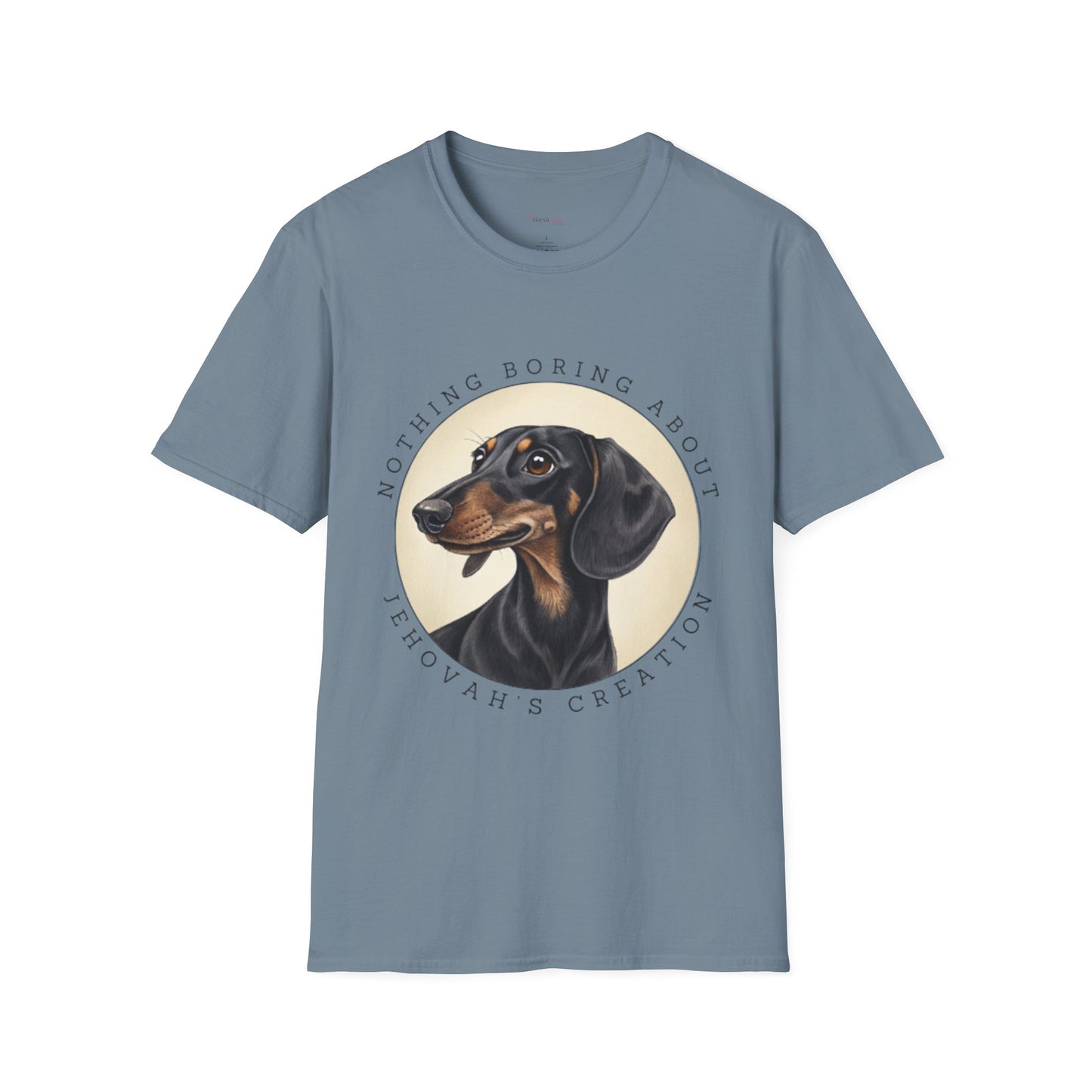 Dachshund Lover Softstyle T-Shirt - Freddles - Nothing Boring About Jehovah's Creation
