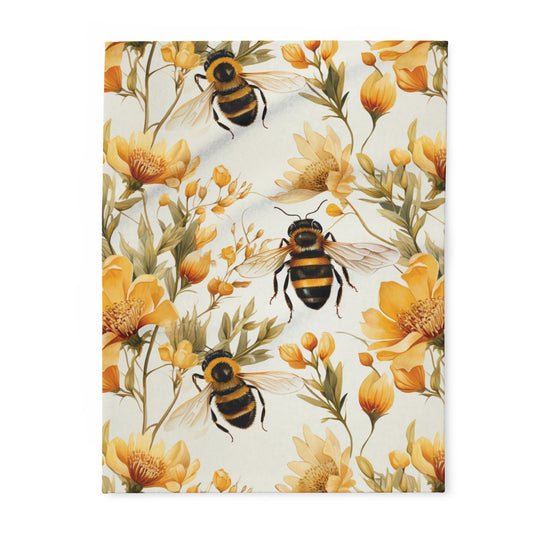 Meeting Lap Blanket - Yellow Flower Garden