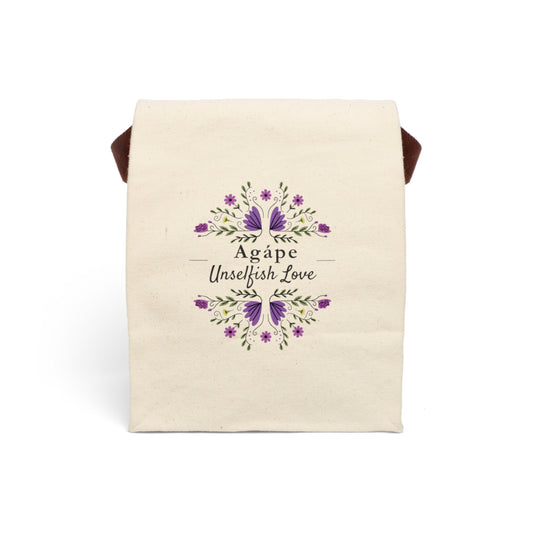 Agape Love Canvas Lunch Bag - Fruitage of the Spirit Design