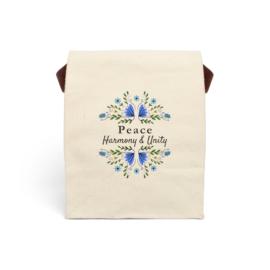 Peace Canvas Lunch Bag - Fruitage of the Spirit Design