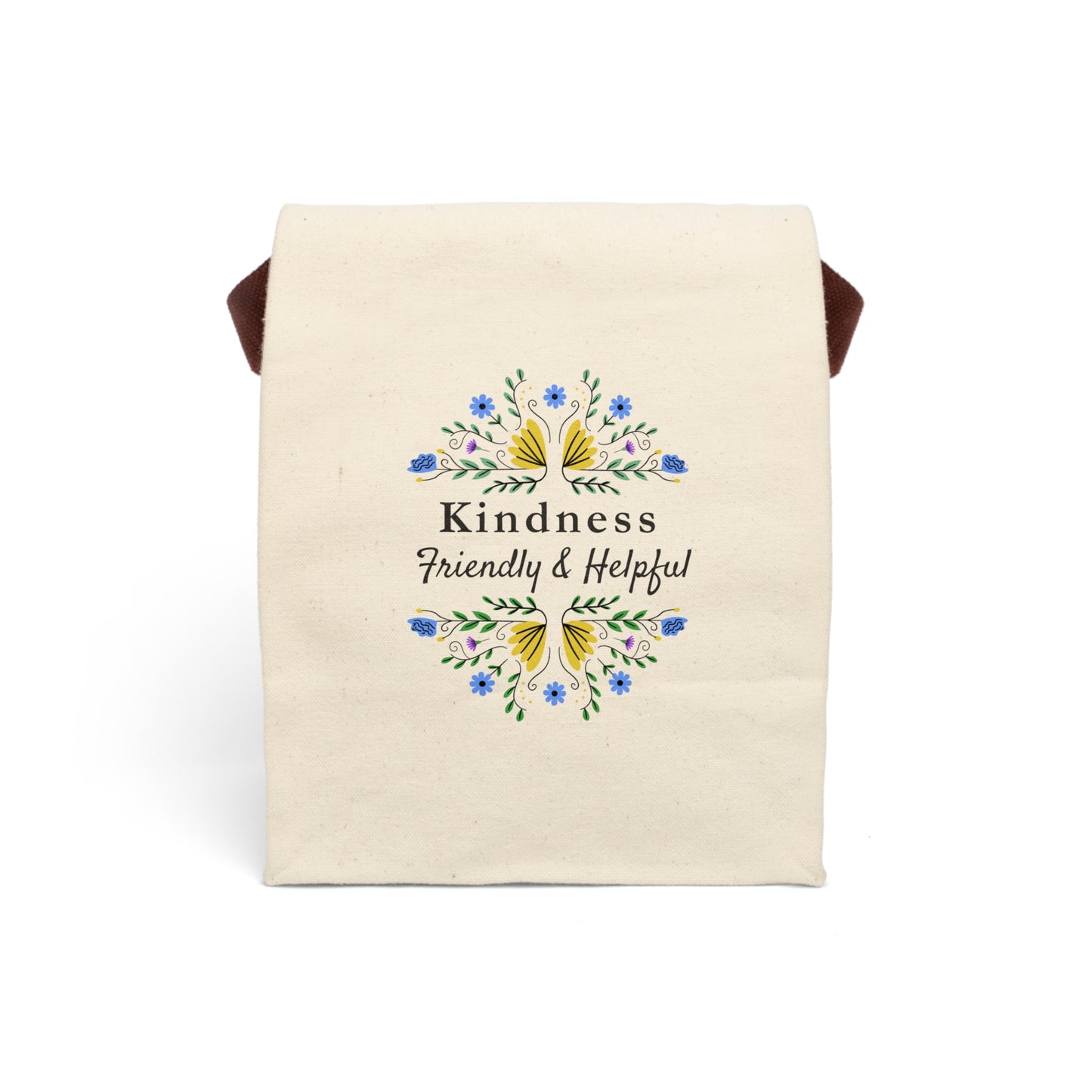 Kindness Canvas Lunch Bag - Fruitage of the Spirit Design