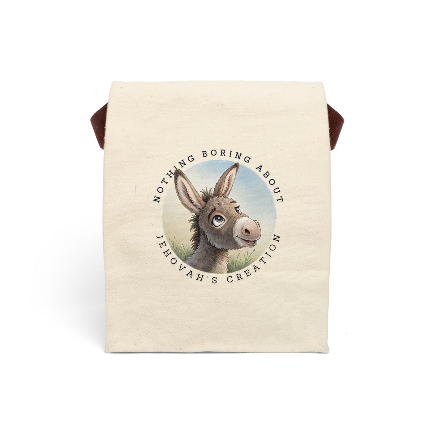 Choncho the Donkey Canvas Lunch Bag