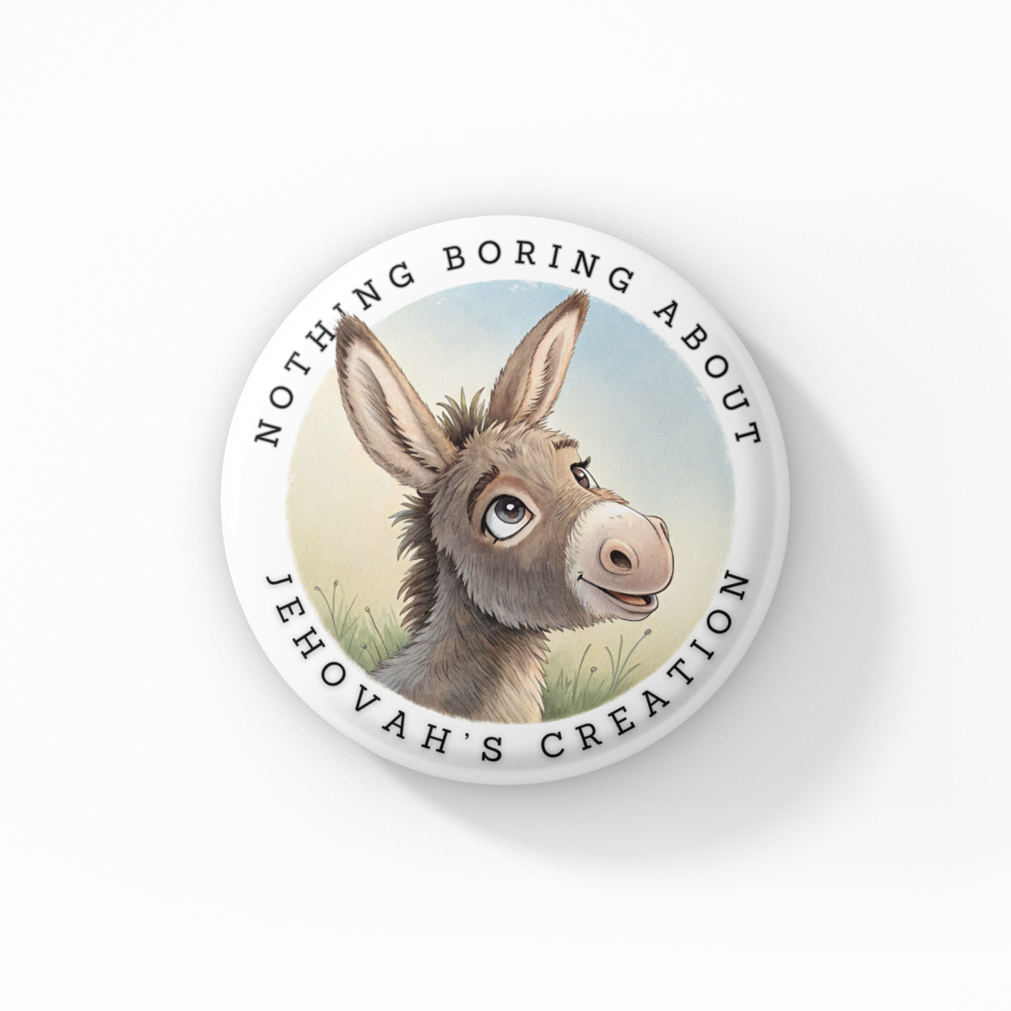 Choncho the Donkey button pin